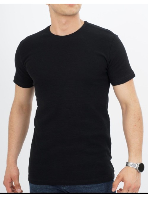 Ανδρικό T-Shirt Βαμβακερό Μαύρο - 031