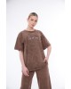 Καφέ Πλυμένο Σετ Φόρμας “Cute and Cozy”-226