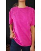 T-shirt με Σκισίματα & Αλυσίδα – Γκρι & Ροζ-193