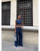 Γυναικείο Τζιν Σετ Crop Top & Wide Leg Παντελόνι-264