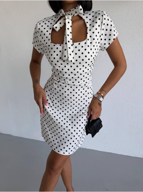 Polka Chic Mini Φόρεμα- 398