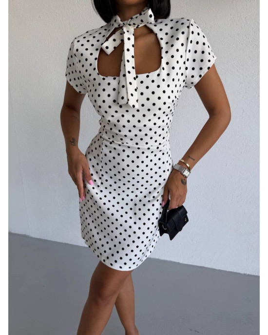 Polka Chic Mini Φόρεμα- 398