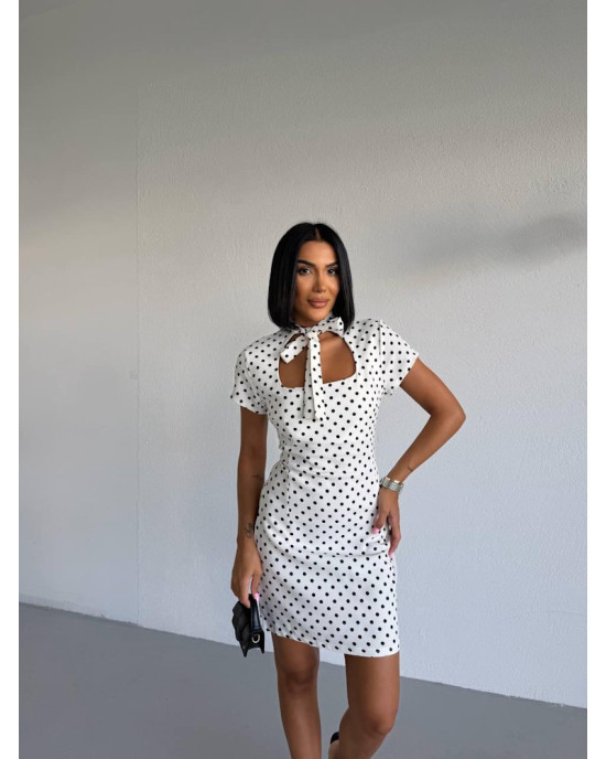Polka Chic Mini Φόρεμα- 398