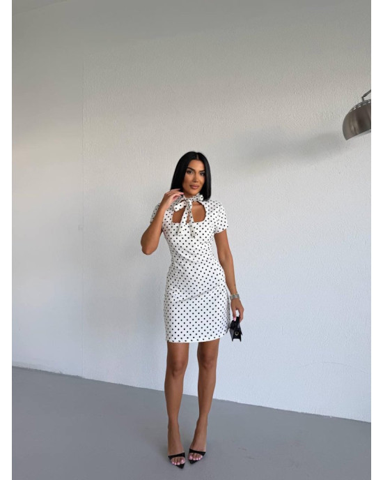 Polka Chic Mini Φόρεμα- 398
