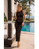Isla Crochet Maxi Beach Dress – Μαύρο-408