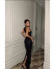 Elegant Black Sparkle Gown- 335