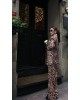 Leopard Chic Γυναικείο Κοστούμι – Blazer & Παντελόνι- 337