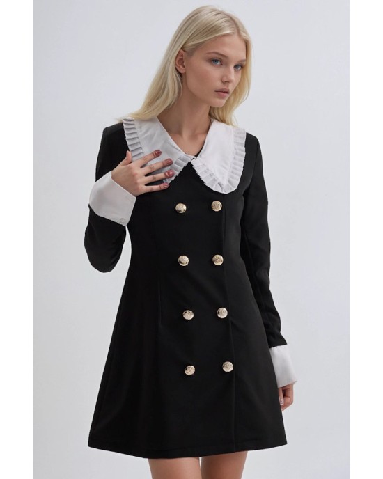 Noir Élégance Mini Dress- 379