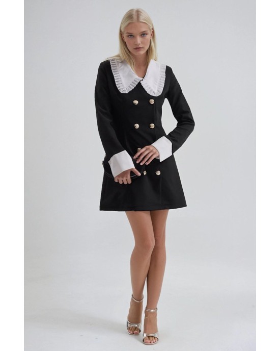 Noir Élégance Mini Dress- 379