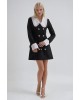 Noir Élégance Mini Dress- 379