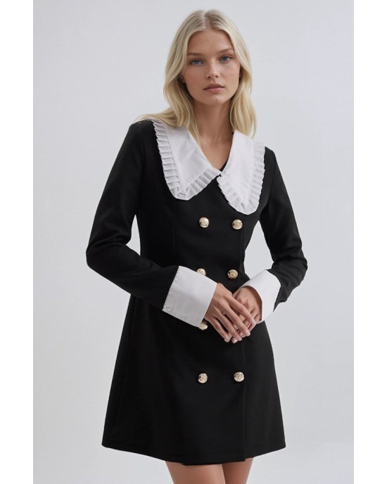 Noir Élégance Mini Dress- 379