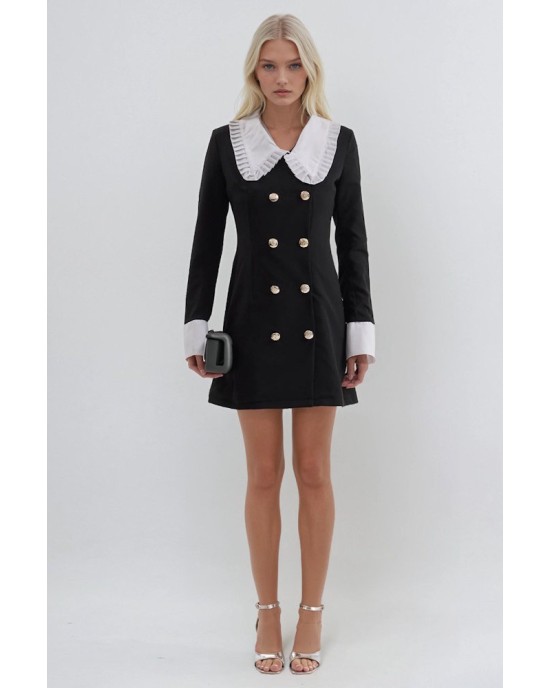 Noir Élégance Mini Dress- 379
