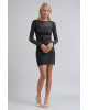 Midnight Sparkle Mini Dress- 403