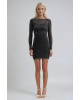 Midnight Sparkle Mini Dress- 403