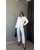 Λευκό Κοστούμι Γυναικείο Elegant Chic- 390