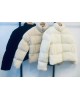 Γυναικείο Πουπουλένιο Jacket Sherpa – Μαύρο, Μπεζ, Εκρού- 347